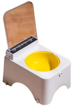 Ciotola for mangiatoia intelligente for animali domestici con sensore a infrarossi - Dispenser di cibo con coperchio ad apertura automatica anti-topo for cani e gatti(PP bowl)