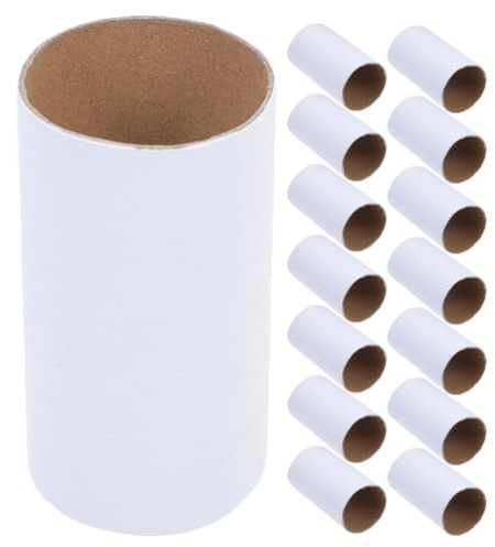 Operitacx 15 Pack Blank Cardboard Tubes for Supplies DIY Paper Tubes for Painting Drawing and Handmade Decorations Classroom Art Projects 1.97 X 1.97 X 3.94 in