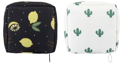 Artibetter Paquet Résistance à l'abrasion et pour en Twill Étanche Serviettes Hygiéniques Petit et Joli Grosse Capacité 2 Pièces Voyage Usage Quotidien
