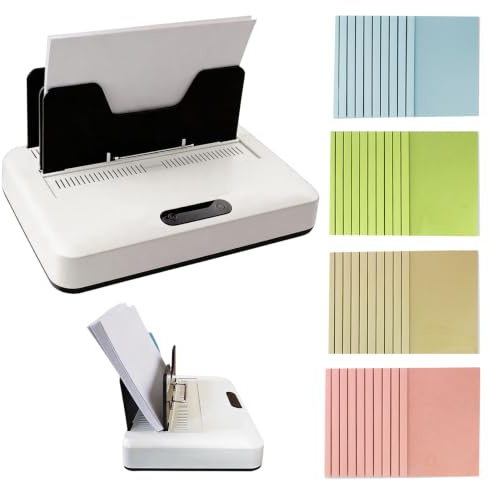 MáQuina EncuadernacióN TéRmica Capacidad Para 2000 Hojas Con Ranura Enfriamiento No Requiere Precalentamiento 3 Ajustes Temporizador 40 Cubiertas De EncuadernacióN Incluidas Para A3/A4/A5/Carta
