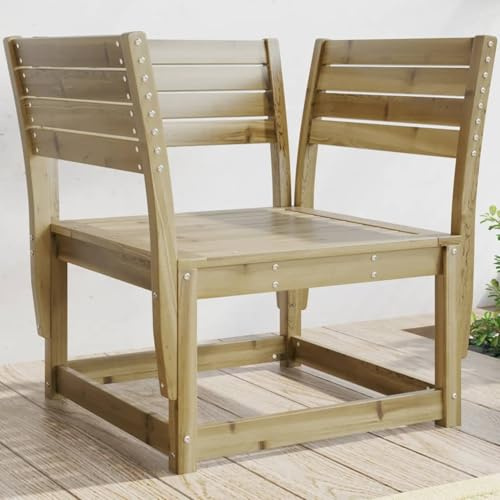 Fecpoo Trädgårdsstol av tryckimpregnerad furu | lamelldesign, väderbeständig | 63,5 x 63,5 cm sits | för utomhusbruk