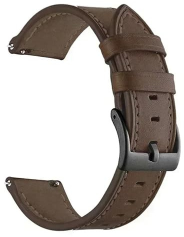 ZWCSHUU Watch läderarmband i PU-läder för 46 mm smart armband med snabbkoppling för klocktillbehör, 46mm, Acetat, Ingen ädelsten