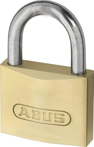 ABUS Vorhängeschloss Messing 65/45 gl.-451 - gleichschließend - Kellerschloss, Spindschloss u. v. m.- Messing-Schlosskörper - gehärteter Stahlbügel - ABUS-Sicherheitslevel 5 | Schließung 451, Nano Protect Stahlbügel, Präzisions-Stiftzylinder - für Keller, Spind, Schuppen & mehr