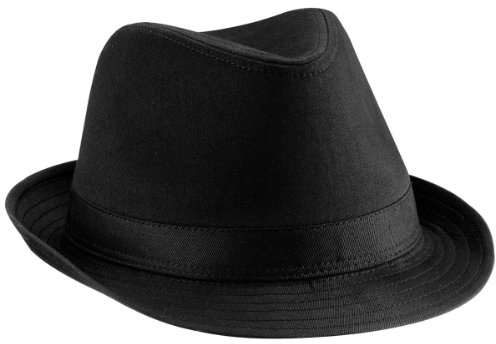 Beechfield B630 Fedora Hut schwarz S/M