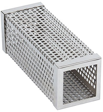Evilandat Smokerröhre Räucherröhre aus 304 Edelstahl, für Gasgrill und Kohlegrill Pellet Räucherbox - 15cm Quadrat