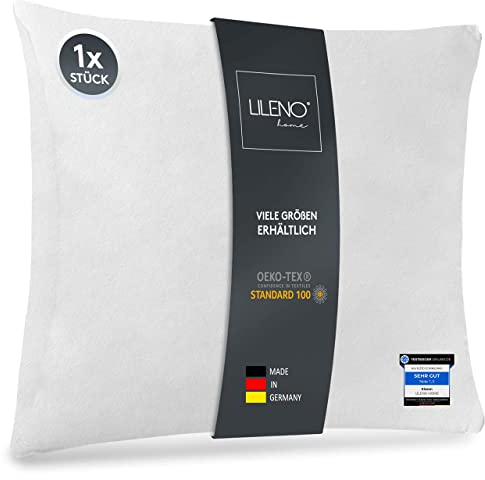 LILENO HOME 1er Set Kissenfüllung 45x45 cm - 40°C waschbares Innenkissen geeignet für Allergiker - Polyester Kisseninlet als Couchkissen, Sofa Kissen, Cocktailkissen und Kopfkissen