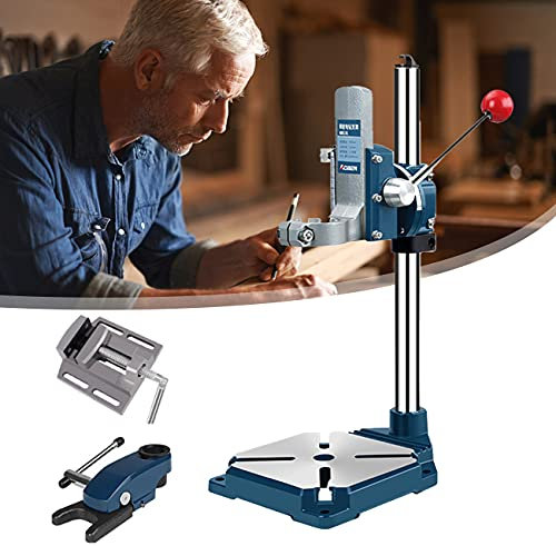ZhiLianZhao Tischbohrmaschine Ständer, Bohrständer Bohrmaschinenständer, mit 90° Drehbar, für Handwerker Und Hobbyisten,C