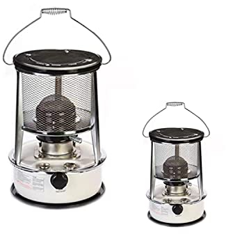 AEMIN GroßE Petroleumofen Für Innenräume, Mobile Heizung Ohne Strom Innen, Petroleum Heizung Heizer, Mobile Heizung Ohne Strom Innen,für Camping Zeltheizung Kochen ，White-6L/Red-4.6L (Color : White)