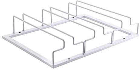 Duiaynke Portabicchieri da vino a 3 file per calici da vino, per casa, cucina, vino, armadietti, multiuso, in metallo, colore: bianco