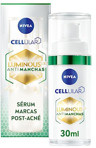 NIVEA Cellular Luminous630 – Serum nach Akne – perfektionierendes Gesichtsserum – Antiflecken und dunkle Flecken – mit Salicylsäure – Mattierend – Haut mit Unreinheiten, fettig und Mischhaut – 30 ml
