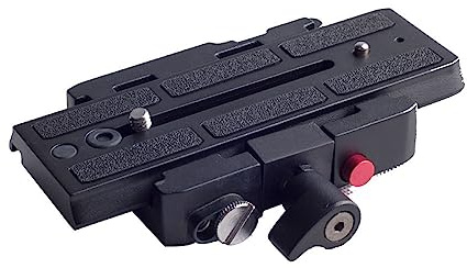 RGBS KH-6253 Sliding Quick Release Adapter Plate Video Head with Spirit Level Compatible with Manfutu 501HDV/503HDV/701HDV/577/519/561/Q5 series