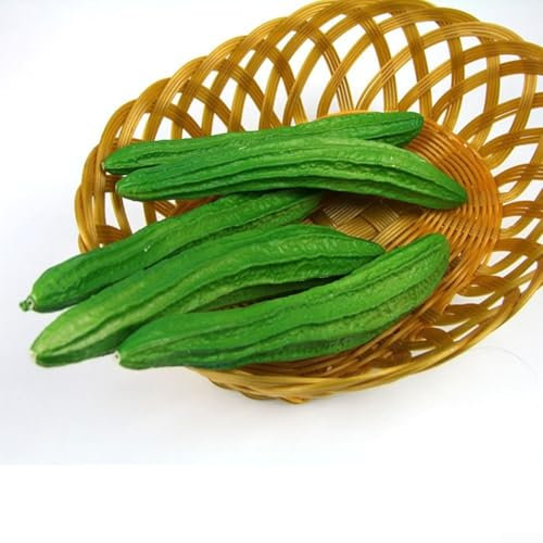 Honseadek Künstliches PU-Kunstgemüse, grünes Lebensmittelmodell, Erntedekoration, Fotografie-Requisiten, künstliches lebensechtes Gemüse, realistische Requisiten, Dekoration, Heimparty (19)