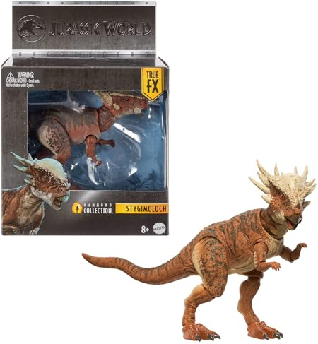 Mattel Jurassic World Figurines articulées Collection Hammond Stygimoloch dinosaure, JDJ10, Rouge Mat