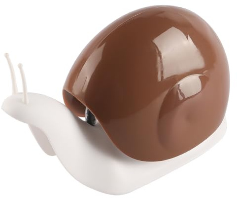 Sarini Distributeur de Savon Liquide en Forme d'escargot - Bouteille de Lotion pour Cuisine et Salle de Bain - Distributeur de Lotion Push-up - Bouteille à Pompe à Savon Marron pour désinfectant