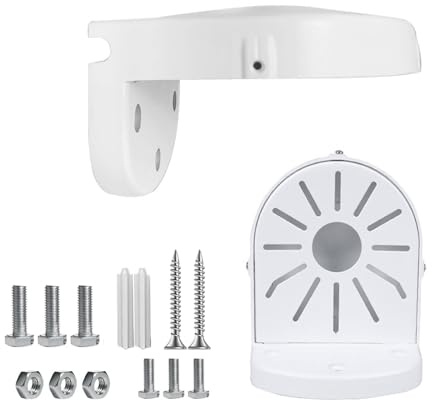 Ockyunoo Dome Kamera Wandhalterung, Universal Wandhalterung für Dome Kamera, Universal Wandhalterung für Dome-Überwachungskamera, Überwachungsbügel, für den Innen- und Außenbereich Geeignet