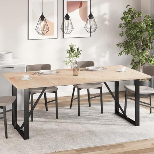 Higsose Tischplatte Esstisch 200x100x2,5 cm 4 STK. Ersatztischplatte Rechteckig Couchtischplatte Restaurants Bartisch Platte für Gewerbliche Zwecke Beistelltisch Platte Braun Massives Kiefernholz
