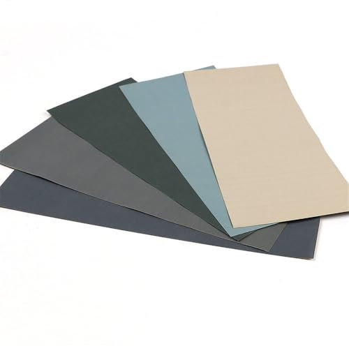 piezas de papel de lija de carborundo de grano 2000/2500/3000/5000/7000 para mantenimiento de automóviles, papel de lija resistente al agua, 23 x 9,3 cm, 5 piezas