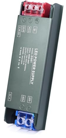 BRIMETI Transformateur 220V 24V LED Driver 60W Ultra Mince Transfo 2.5A Adaptateur Alimentation, 220V AC à 24V DC Convertisseur, d'alimentation Basse Tension Transfo LED de Tension Constante