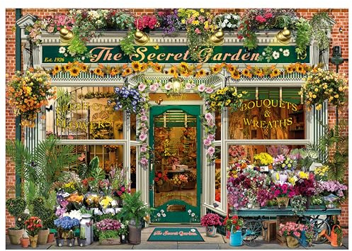 Wentworth Jigsaw Puzzle The Secret Garden Shop 250 Pieces - For Adults - Shaped Puzzle Pieces & Themed Whimsies - Great for a Gift