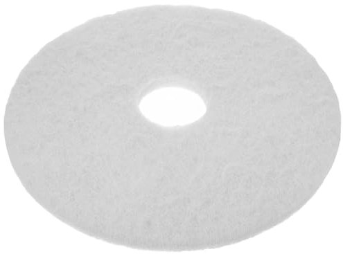 GALPADA Disque De Polissage 17 Pouces Pour Sol, Tampon De Polissage Réutilisable En Tissu Blanc, Coussinet De Protection Haute Performance Pour Carrelage, Parquet Et Nettoyage Vapeur