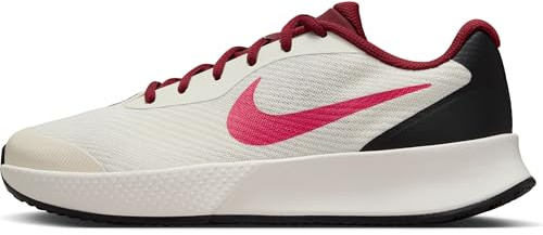Nike Vapor Lite 3 Clay, Scarpe Allacciate Donna, Avorio Chiaro/Rosa Rush-Vela-Rosso Squadra-Nero, 40 EU