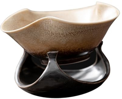 UKCOCO Filtre à Thé Céramique Vintage Passoire Fine pour Infusion Accessoire Pratique et Sain pour Maison Cadeau pour Amateurs de Thé