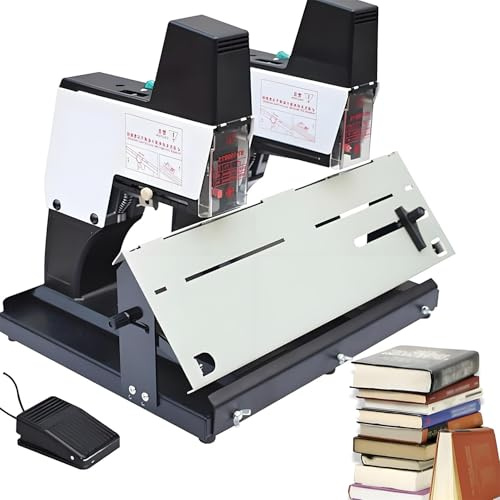 2-in-1 Elektrischer Sattelhefter & A3 Bindemaschine, 40 Seiten, Schnelles Bürohefter, Einstellbare Intensität (1-9 Stufen), Ideal für Professionelle Bindung & Dokumentenvorbereitung