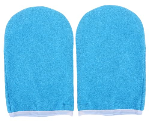 SOLUSTRE Paraffinwachs Handschuhe Paraffinbad Einlagen für Heißwachs Handtherapie mit Verdickter Isolierung für Schönheitssalons Blau