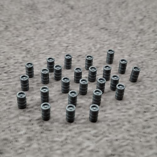 ULEIVA Ölfat set/25 x 50 liter ölfat kompatibel med spår H0 1:87 bryggeri järnväg lasttillbehör