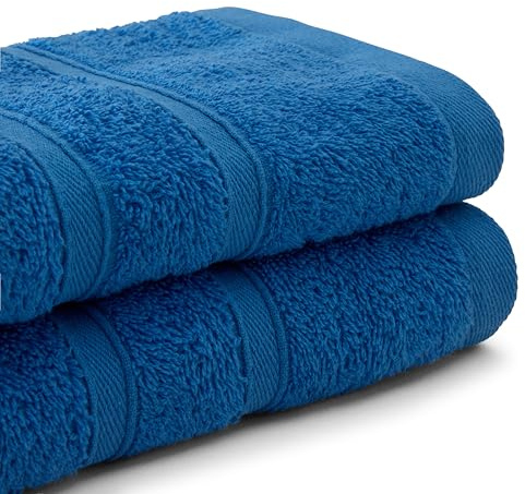Bassetti Set 1+1 Asciugamano E Ospite, Mare, 100% Cotone, 40X60/60X100 cm, 2 Asciugamani, Morbidi Assorbenti E Lavabili In Lavatrice
