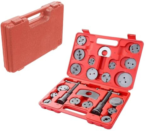 UISEBRT Juego de reposicionador de pistón de freno, 22 piezas, herramienta universal para pinza de freno para coche