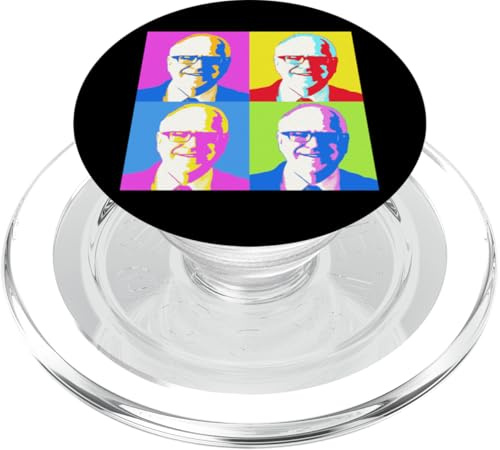 Tim Walz Portrait Pop Art Retro Vintage PopSockets PopGrip per MagSafe