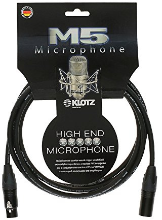 Klotz M5FM10 M5 XLR Mikrofonkabel, Stecker auf Buchse, 10 m, 10 m