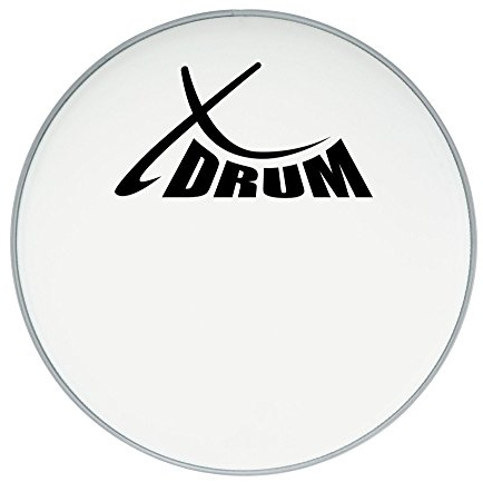 XDrum Coated Bass Drum Fell 20, Coated 20 weiß, Aufgeraute Mylar-Schicht | Offener, warmer Klang, Dezentes Attack und langes Sustain, Größe: 20 Zoll, 1 x XDrum Coated Kick Drumfell 20
