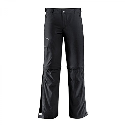 VAUDE Herren Farley Stretch T-Zip Hose II, Schwarz, 48/S, 04575