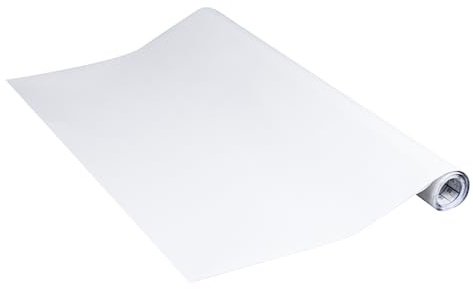 Venilia Lámina adhesiva, Mate Blanco, 67,5cm x 2m, Espesor 160μ, Vinilo autoadhesivo para muebles o cocina, decorativas papel pintado pared, PVC sin ftalatos, Fabricado en UE