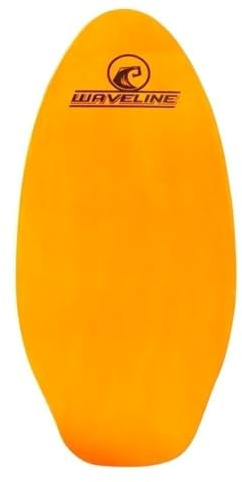 Waveline Neon Wooden Skimboard (Choose Size and Color) (Orange, 41)