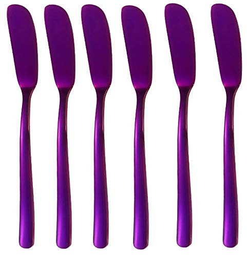 Frolahouse Lot de 6 couteaux à beurre en acier inoxydable - Passe au lave-vaisselle