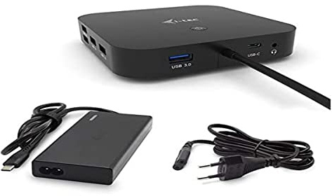 i-tec USB-C Dockingstation 2x4K mit 65W Stromversorgung - 2X DisplayPort 1x USB-C 3X USB 3.0 2X USB 2.0 1x GLAN 1x Audio/Mik
