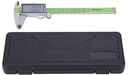 Calibro Digitale e Righello Elettronico 150mm in Acciaio Inossidabile con Alta Resistenza Precisione 0,01mm per Misurazioni Fai-da-Te