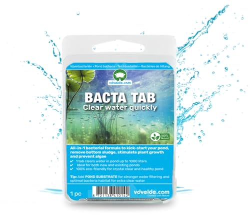 vdvelde.com - Pond Clear-Zyme - Starterbakterien Teich - Wasseraufbereiter - Hält Ihren Teich sauber, sauber und gesund - Teichbakterien für Gartenteich - Van der Velde Wasserpflanzen