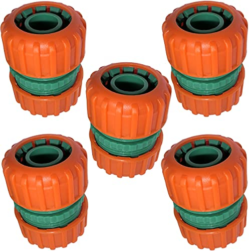 AERZETIX - Juego de 5 racores conector adaptador de reparación 19mm - para manguera de jardín 3/4 - en plástico ABS - C48754