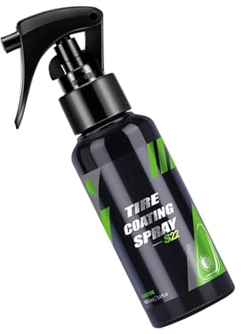 Spray Lucido per Pneumatici per Auto, Protezione Lucida, detergente per Pneumatici Auto, detergente per Pneumatici e