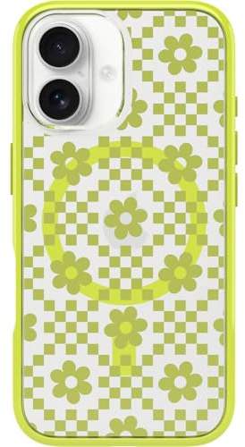 OtterBox Symmetry Series Clear MagSafe Case for iPhone 16, Shockproof, Drop proof, Protective Thin Case, 3x Tested to Military Standard, Clear/Yellow