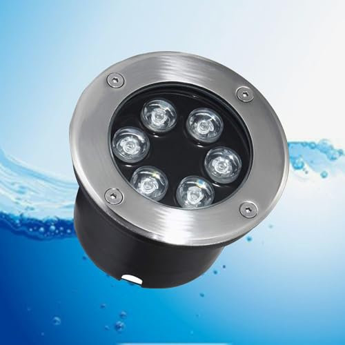 Lampe Jardin Enterré - Spot Encastrable LED Exterieur, Projecteurs Led Encastrés Extérieurs Étanches IP67, Projecteurs De Sol À LED Extérieurs AC85-265V, Lumière De Pelouse Encastrée Ronde(White Light