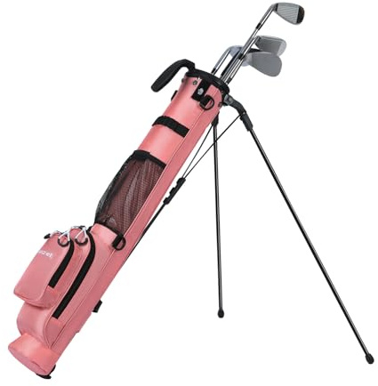 MAZEL Golftasche, 2-Wege-Trennwand, 2 Taschen, verstellbare Schultergurte, hochwertiges 900D-Nylon, leichtes Material, Bleistift-Golftasche für Männer und Frauen
