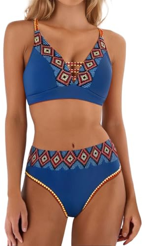 Maillot De Bain Femme 2 Pièces Tankinis Haut Grande Taille Shorty Décathlon Vintage Maillots Deux Gainant Bikini Ensemble Culotte Haute Bandeau Brassiere Regles Amincissant Transbronzant Tankini