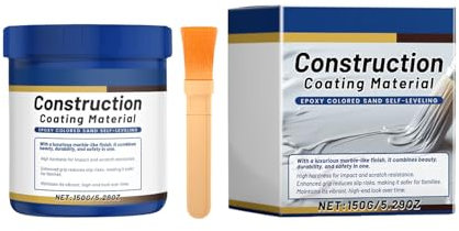 Lpsdssre Vernice per pavimenti per garage, vernice antigraffio, rivestimento continuo in microcemento, facile applicazione, lunga durata, 6,5 x 6,5 x 7,5 cm, per superfici in legno e cemento