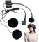 Generisch Cuffie per motocicletta, audio semi-visibile, semi-maschera HD, con riduzione del rumore, per riunioni all'aperto, podcasting streaming