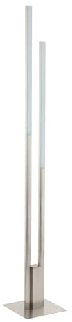 EGLO connect LED Stehlampe Fraioli-C, Smart Home Stehleuchte mit Fernbedienung, Standlampe dimmbar aus Aluminium und Kunststoff in Silber, warmweiß - kaltweiß, RGB, Lampe mit Tritt-Schalter
